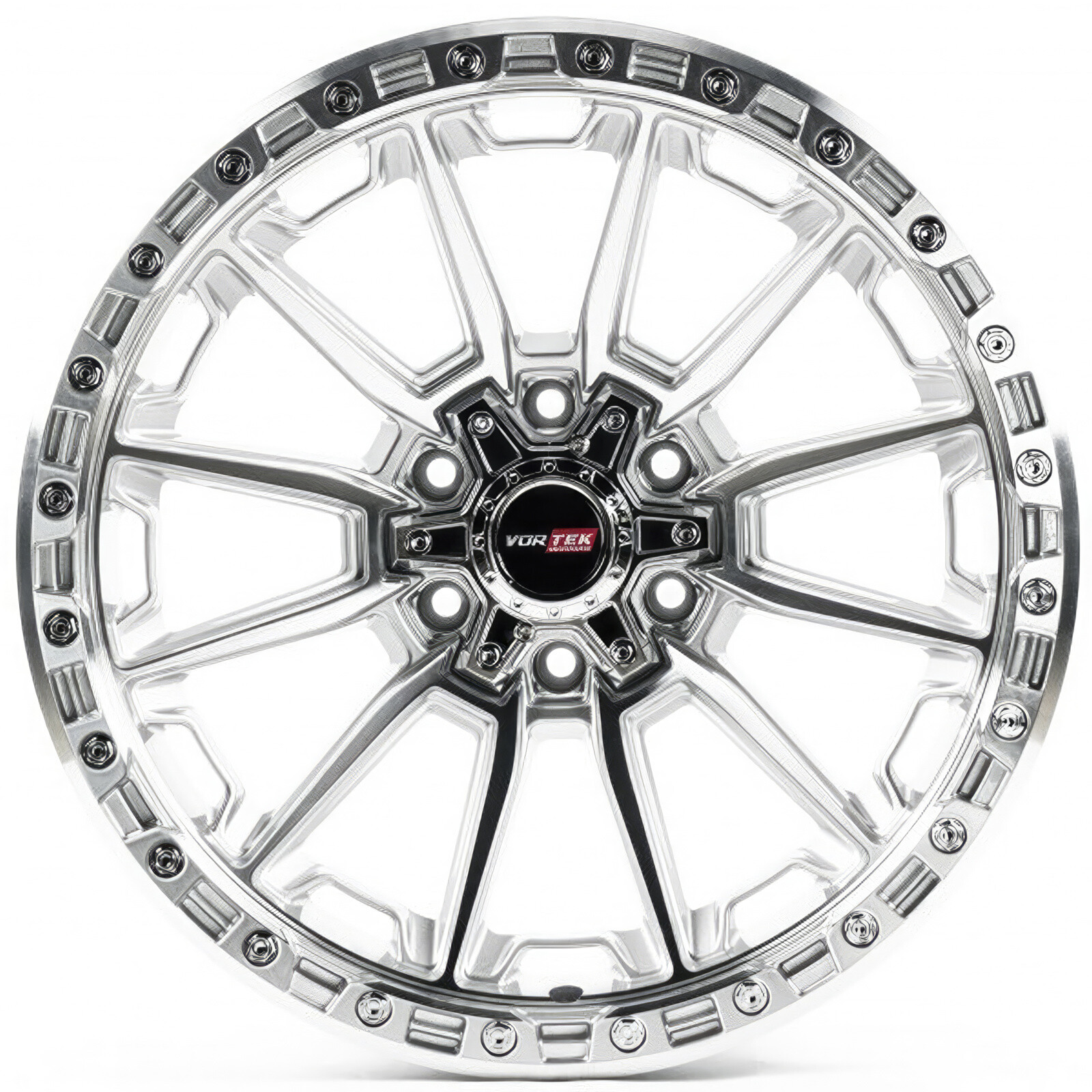 Литі диски Off Road Wheels OW1889 R20 W10 PCD6x135 ET-24 DIA110.1 (silver machined face)