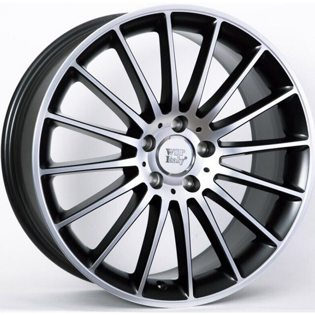 Литі диски WSP Italy Mercedes (W773) Shanghai R19 W8 PCD5x112 ET48 DIA66.6 (dull black full polished)-зображення-1