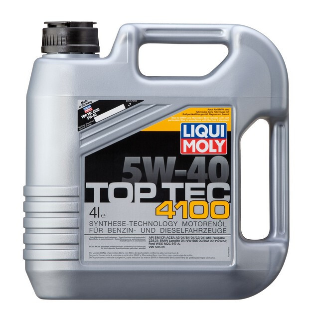 Моторна олія Liqui Moly Top Tec 4100 5W-40 API SN/CF ACEA A3/B4/C3 (4л.)-зображення-1