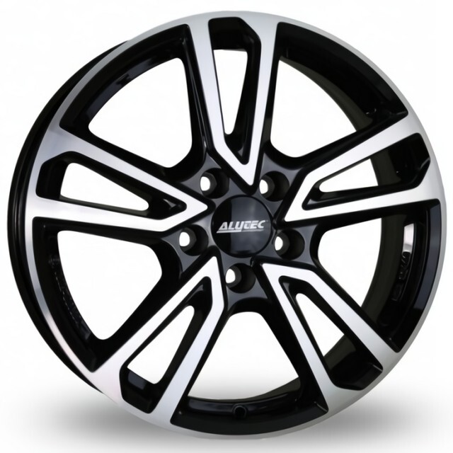 Литі диски Alutec Tormenta R17 W7.5 PCD5x112 ET36 DIA66.6 (diamond black front polished)-зображення-1