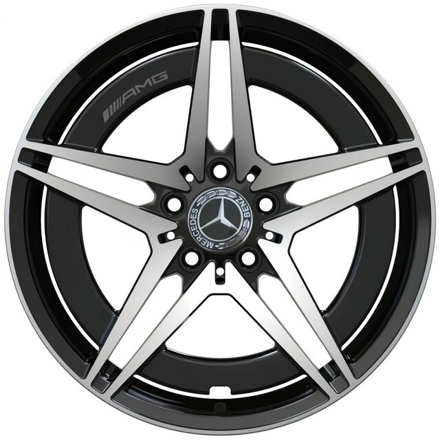 Литі диски Replica Mercedes (MR2111249) R18 W7.5 PCD5x112 ET38 DIA66.6 (gloss black machined face)