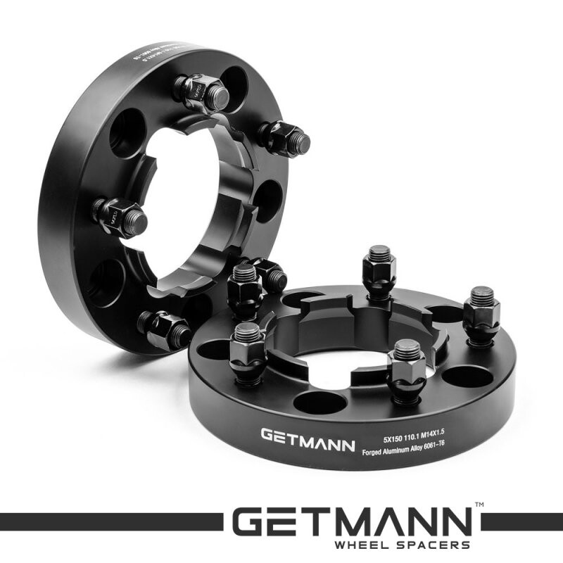 GETMANN | Колісна проставка-адаптер 25мм PCD 5x150 DIA 110.1 зі шпильками 14x1.5 для Toyota Land Cruiser 100 (Кована)