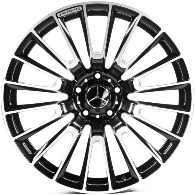 Литі диски Replica Mercedes (MR82) R22 W10 PCD5x130 ET36.1 DIA84.1 (matt black machined face)