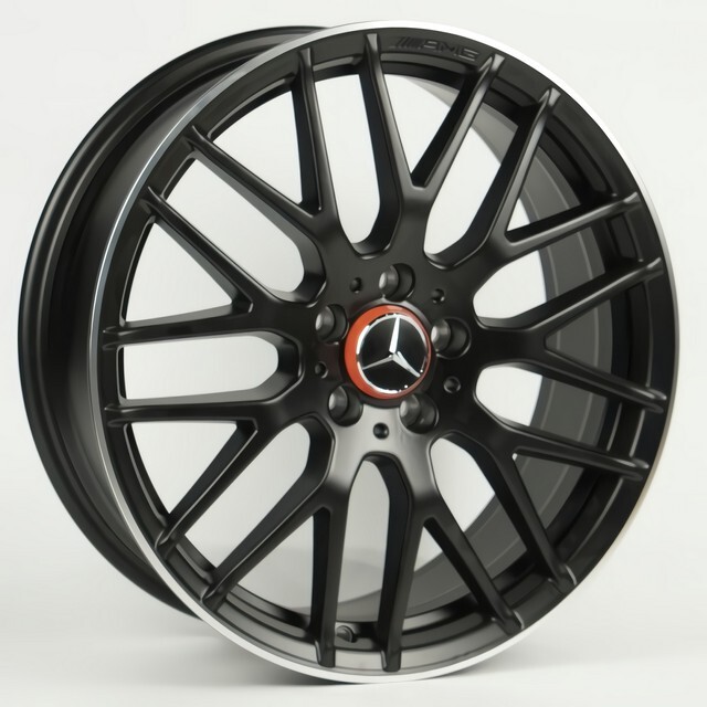 Литі диски Replica Mercedes (MR05) R19 W8 PCD5x112 ET48 DIA66.6 (MBL)