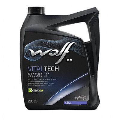 Моторна олива Wolf Vitaltech D1 5W-20 (5л.)