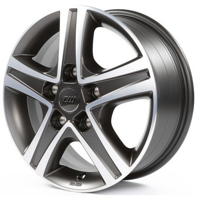 Литі диски Borbet CWD R17 W7 PCD5x108 ET46 DIA65.1 (mistral anthracite polished)-зображення-1