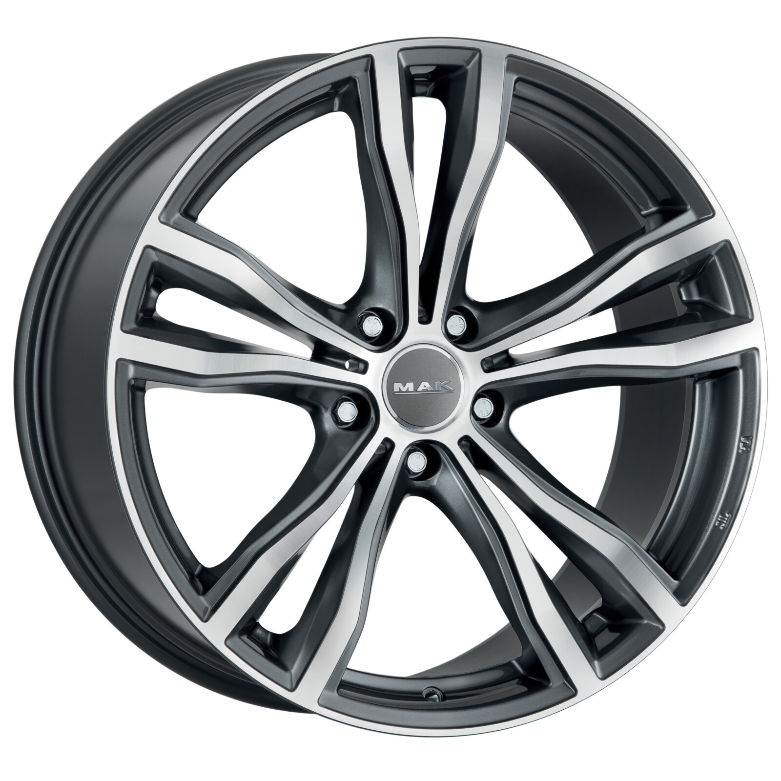 Литі диски Mak X-Mode R19 W9 PCD5x120 ET18 DIA74.1 (gun metal mirror face)