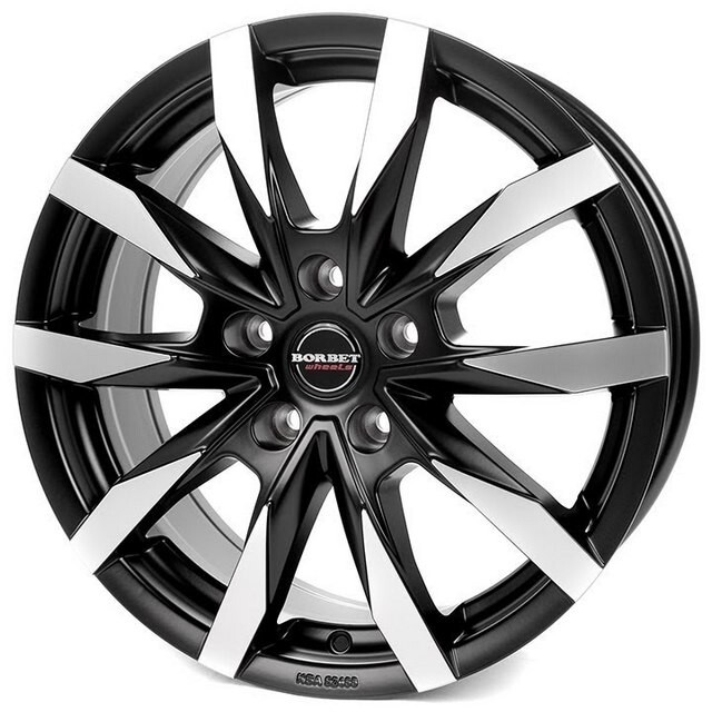 Литі диски Borbet CW5 R16 W6.5 PCD5x160 ET60 DIA65.1 (matt black polished)-зображення-1