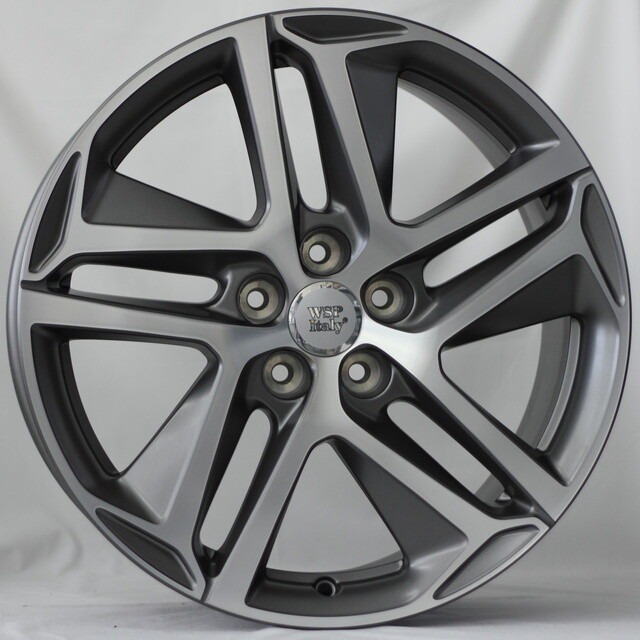 Литі диски WSP Italy Peugeot (W855) Dubai R17 W7.5 PCD5x108 ET44 DIA65.1 (matt gun metal polished)