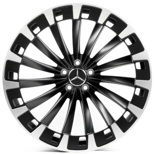 Ковані диски Replica Forged Mercedes (MR0002) R22 W9.5 PCD5x112 ET30 DIA66.6 (satin black machined face)-зображення-1