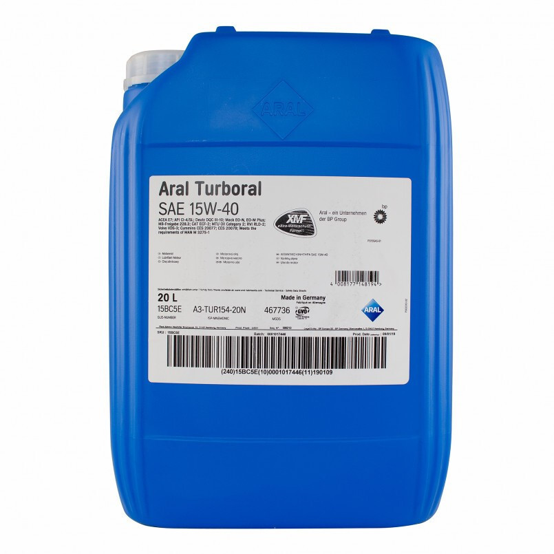 Моторне масло Aral Turboral 15W-40 (20л.)