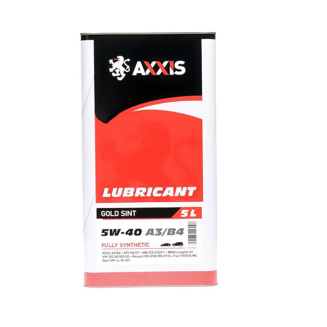 Моторне масло AXXIS 5W-40 A3/B4 Gold Sint (5л.)