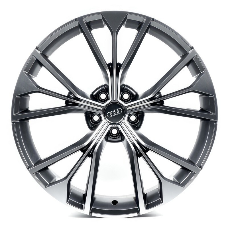 Литі диски Replica Audi (A1624) R21 W10 PCD5x112 ET20 DIA66.6 (matt graphite machined face)