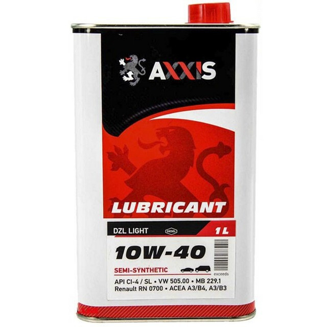 Моторне масло AXXIS DZL Light 10W-40 (1л.)-зображення-1