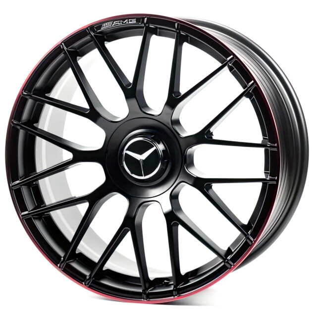 Литі диски Replica Mercedes (FF808) R19 W8.5 PCD5x112 ET36 DIA66.6 (black machined lip)