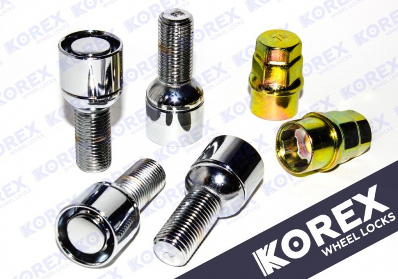Комплект болтів (секретки) Korex Сфера (М14х1.5х28) Обертове кільце/Блістер