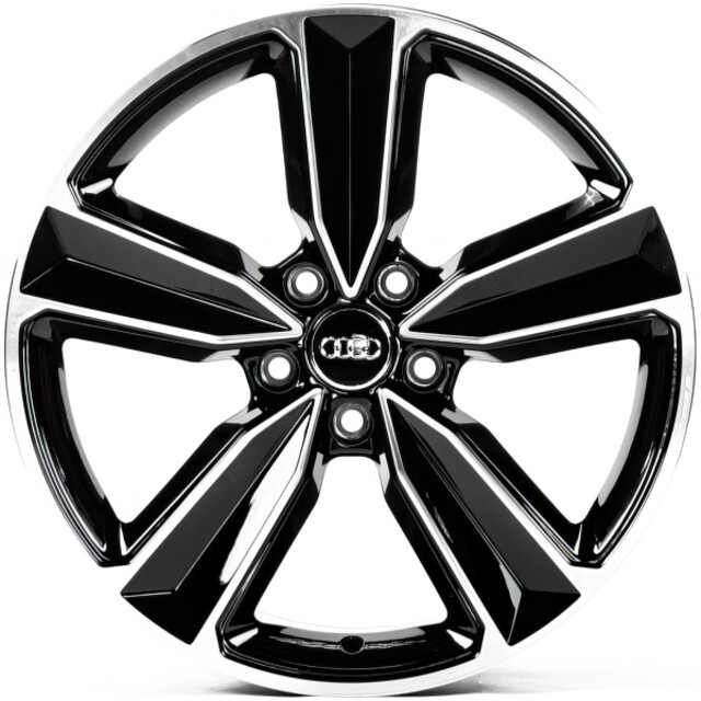 Литі диски Replica Audi (A5400) R18 W8 PCD5x112 ET40 DIA66.45 (gloss black machined face)-зображення-1