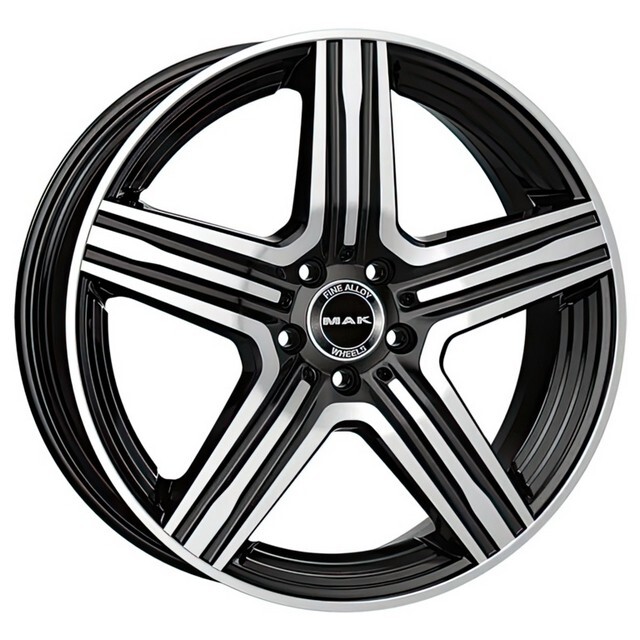 Литі диски Mak Lewis R20 W8.5 PCD5x112 ET40 DIA66.6 (black mirror)-зображення-1