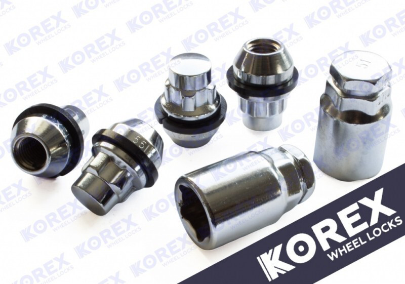 Комплект гайок (секретки) Korex Конус (М12х1.5х35) Hyundai/Блістер