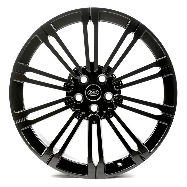 Литі диски Replica Land Rover (LR2) R23 W9.5 PCD5x120 ET42.5 DIA72.6 (gloss black)-зображення-1