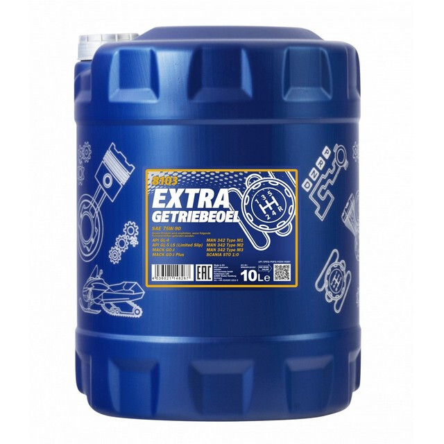 Трансмісійна олива Mannol Extra Getriebeoel 75W-90 GL-4/GL-5 LS (10л.)