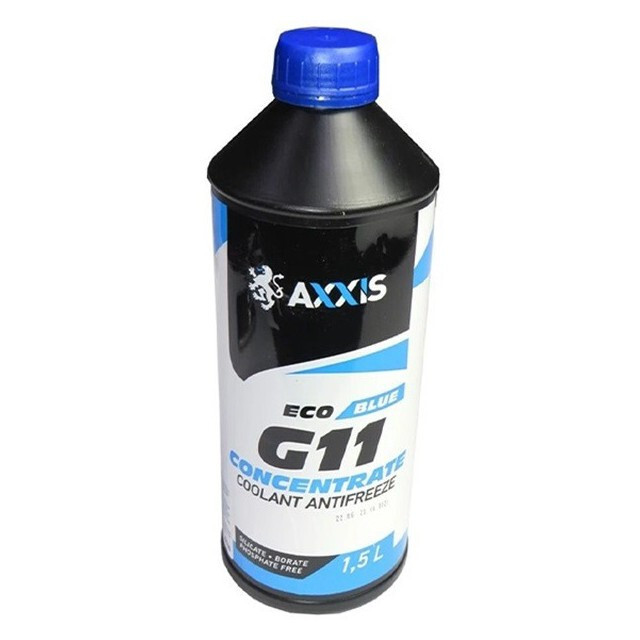 Антифриз AXXIS BLUE концентрат G11 (-80C) (синій) 1,5л.-зображення-1