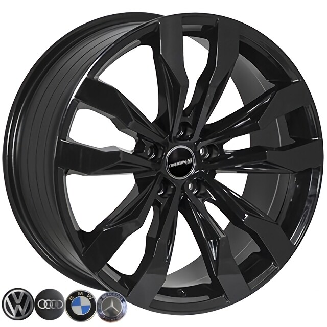 Литі диски Replica Volkswagen (BK5333) R20 W8.5 PCD5x112 ET33 DIA66.6 (black)-зображення-1