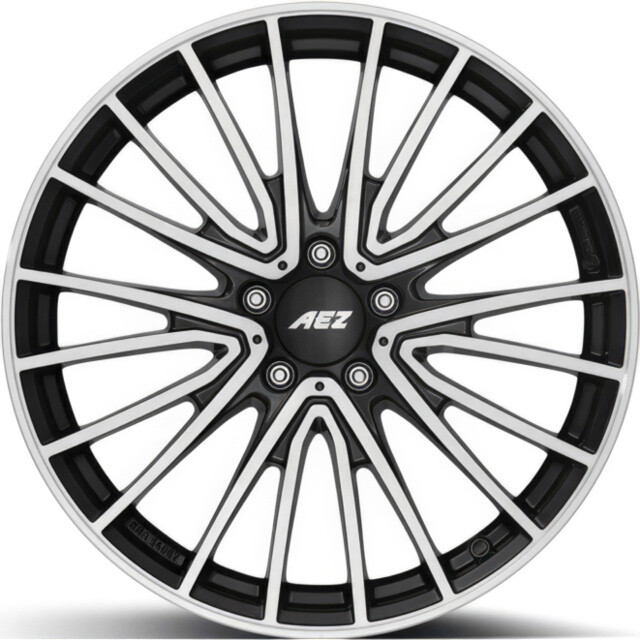 Литі диски Aez Berlin R19 W8.5 PCD5x114.3 ET40 DIA64.1 (black polished lip)-зображення-2