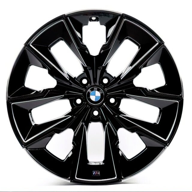 Литі диски Replica BMW (B538) R21 W8.5 PCD5x112 ET25 DIA66.6 (black milling line)-зображення-1