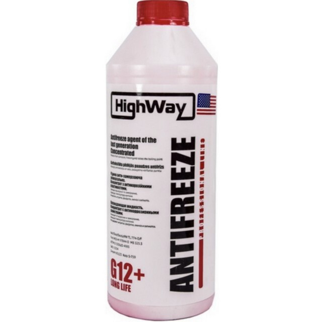 Антифриз HighWay -40 LONG LIFE (червоний) G12+, 1кг.-зображення-1