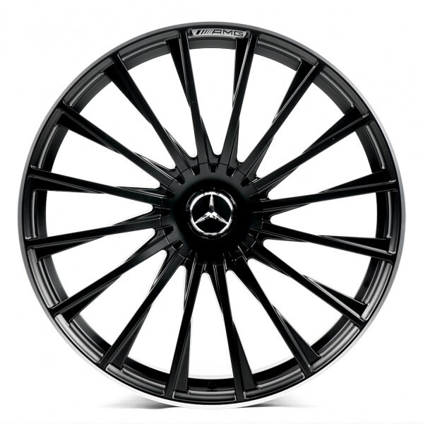 Литі диски Replica Mercedes (MR225) R21 W9.5 PCD5x112 ET33 DIA66.6 (satin black lip polished)-зображення-1