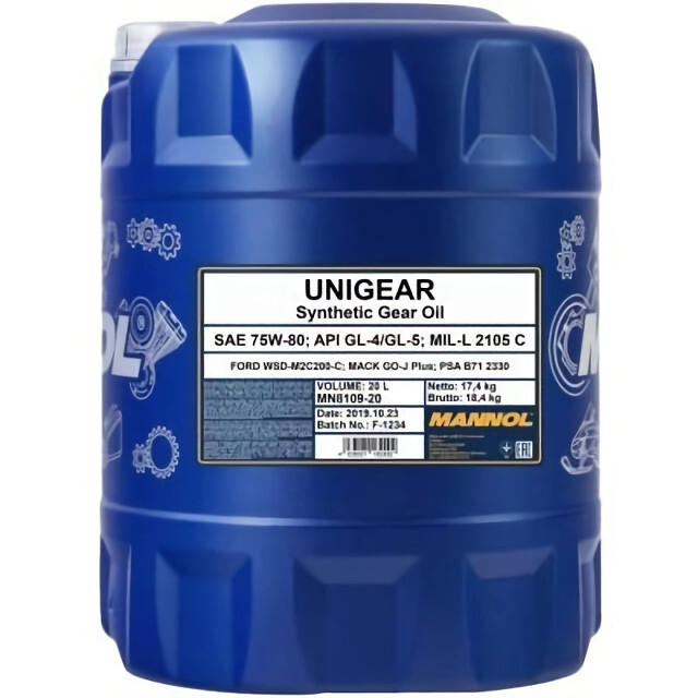 Трансмісійна олія Mannol Unigear 75W-80 GL-4/GL-5 LS (20л.)