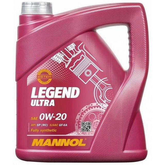 Моторна олива Mannol 0W-20 LEGEND ULTRA (4л.)