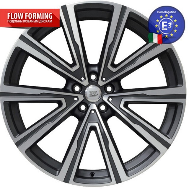 Литі диски WSP Italy BMW (W686) Fire R22 W10.5 PCD5x112 ET43 DIA66.5 (matt gun metal polished)