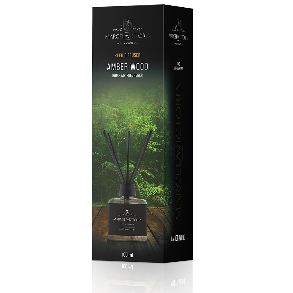 Аромадиффузор MarcelaVictoria ReedDiffuser Amber Wood (Жовте Дерево) 100ml-зображення-1
