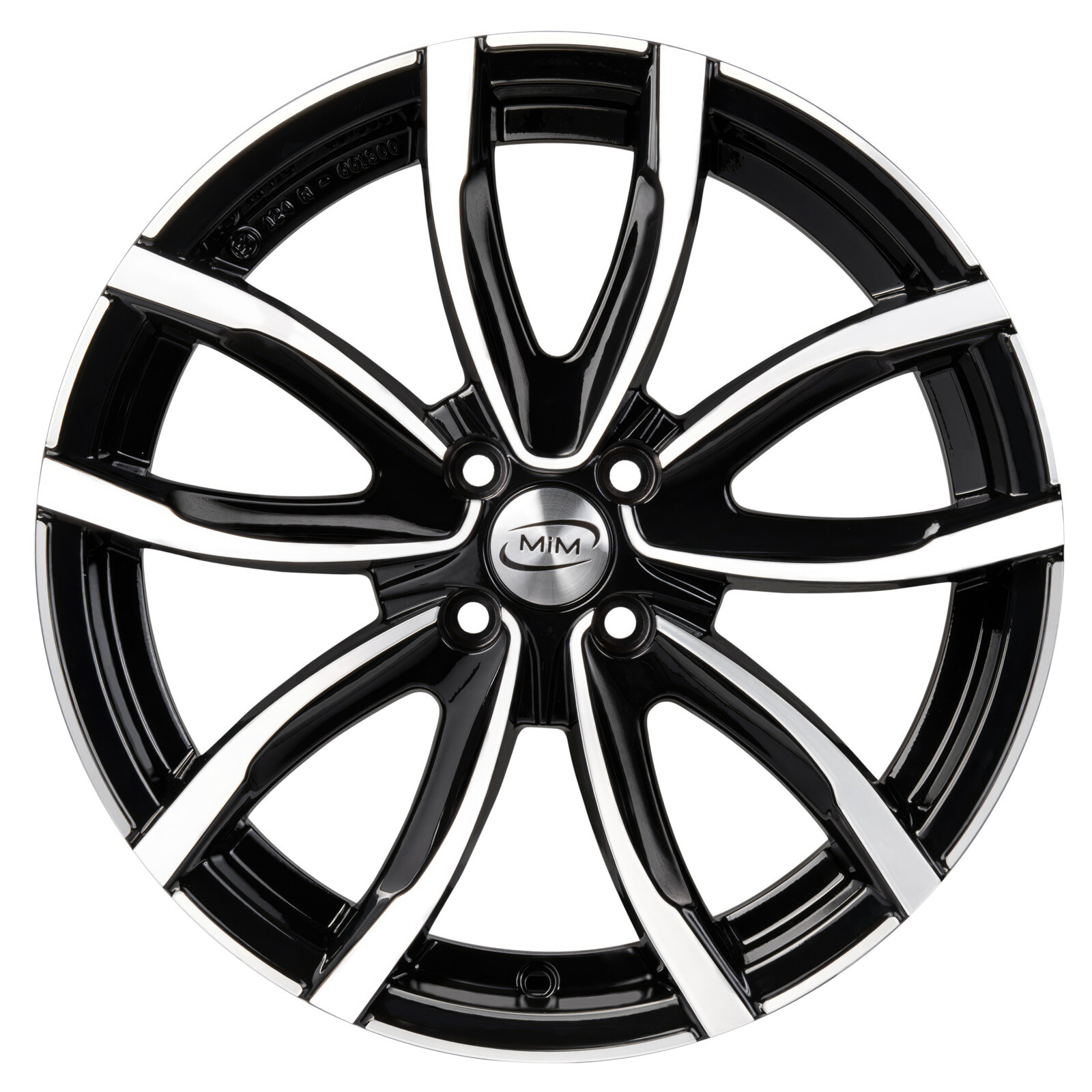 Литі диски MIM Evo001 R17 W7.5 PCD5x112 ET27 DIA66.6 (black polished)