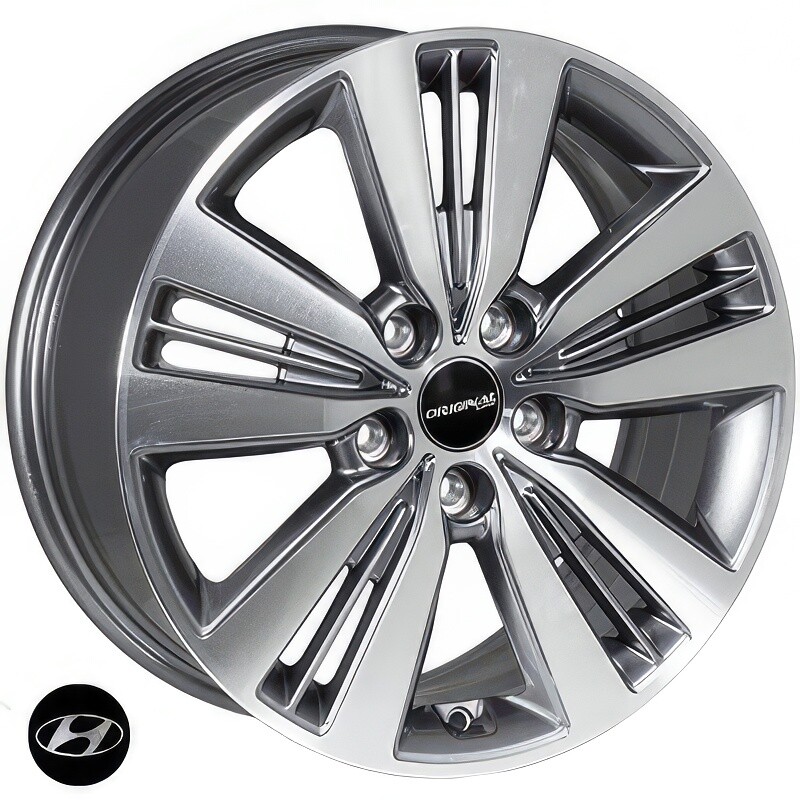 Литі диски Replica Hyundai (HP442) R17 W7 PCD5x114.3 ET51 DIA67.1 (GMF)-зображення-1