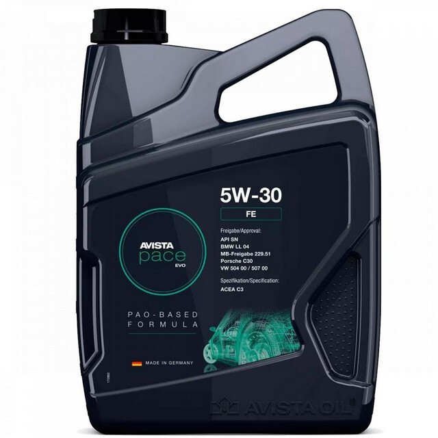 Моторна олива AVISTA pace EVO FE 5W-30 (5л.)