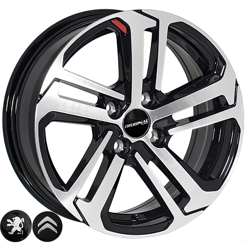 Литі диски Replica (BK5447) R15 W6.5 PCD4x108 ET25 DIA65.1 (MB)