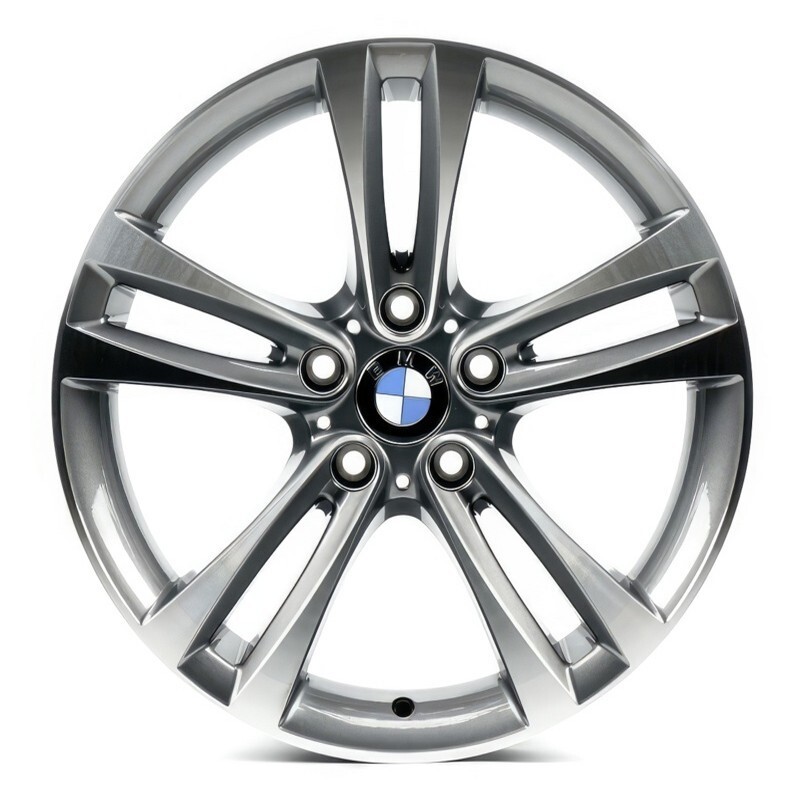 Литі диски Replica BMW (B5526) R18 W8 PCD5x120 ET34 DIA72.6 (gloss graphite machined face)-зображення-1