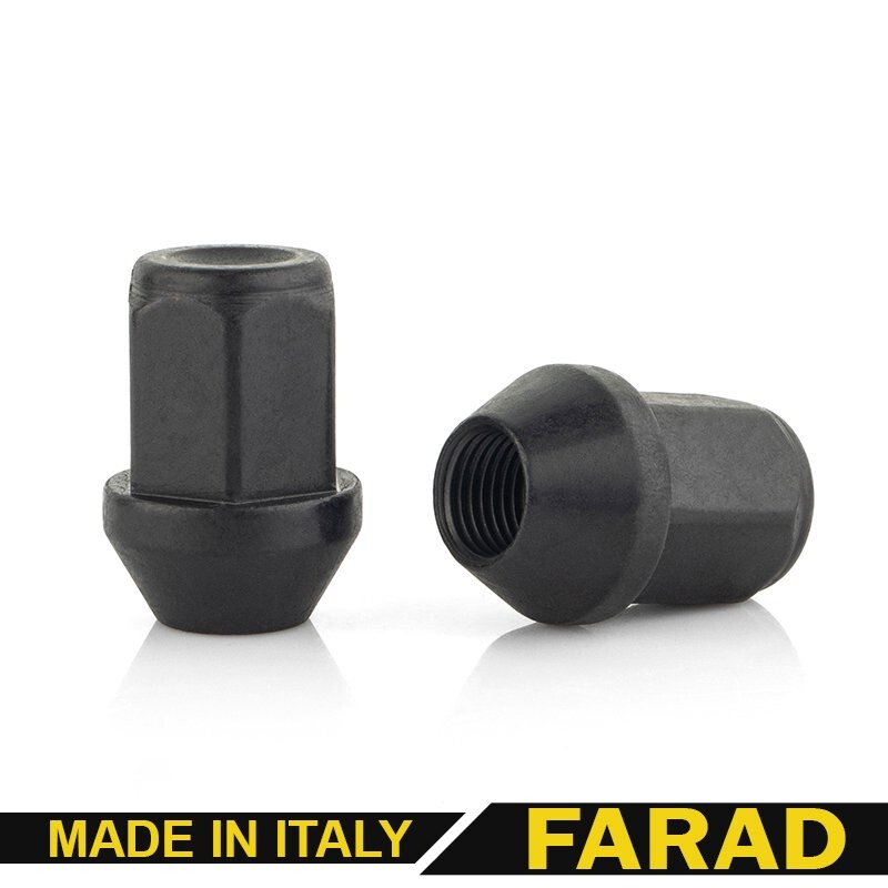FARAD | Гайка M1/2x33 Конус Цинк Ключ 19 Чорна-зображення-2