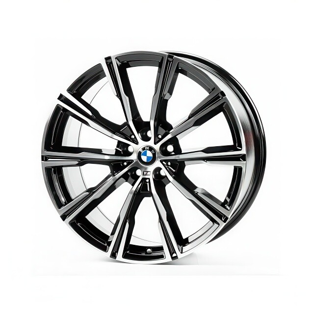 Литі диски Replica BMW (B795) R20 W10.5 PCD5x120 ET40 DIA74.1 (black machined face)-зображення-1