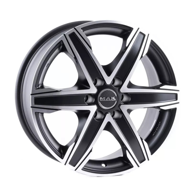 Литі диски Mak King 5 R16 W6.5 PCD5x160 ET60 DIA65.1 (black polished)