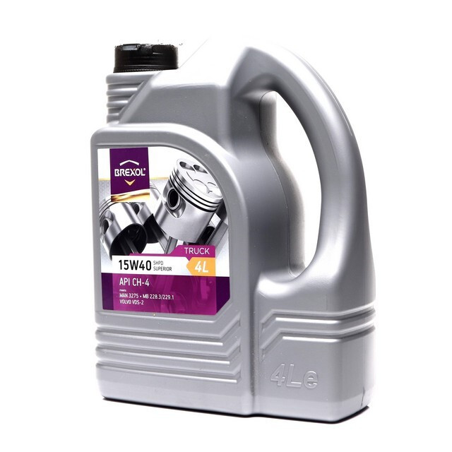 Моторна олива BREXOL TRUCK SUPERIOR 15W-40 (Каністра 4л.)-зображення-1
