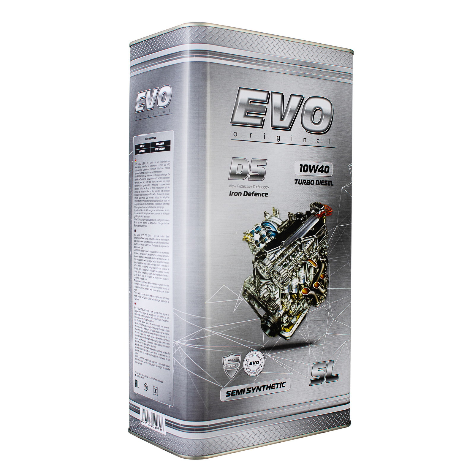 Моторна олива Evo D5 Turbo Diesel 10W-40 (5л.)