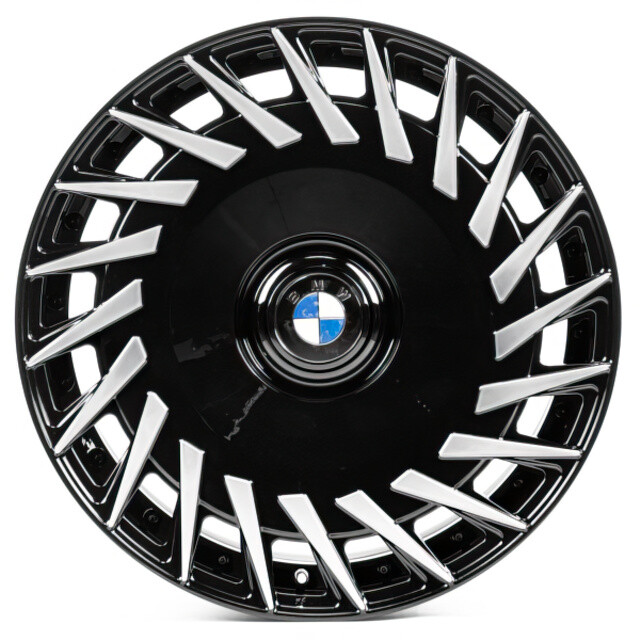 Литі диски WS Forged WS-018C R22 W9 PCD5x112 ET24 DIA66.5 (gloss black machined face)