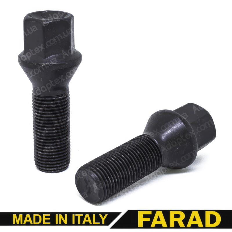 Колісні болти FARAD Конус (M12x1.25x26 NEX17) Цинк Чорні Колісні болти FARAD Конус (M12x1.25x26 NEX17) Цинк Чорні