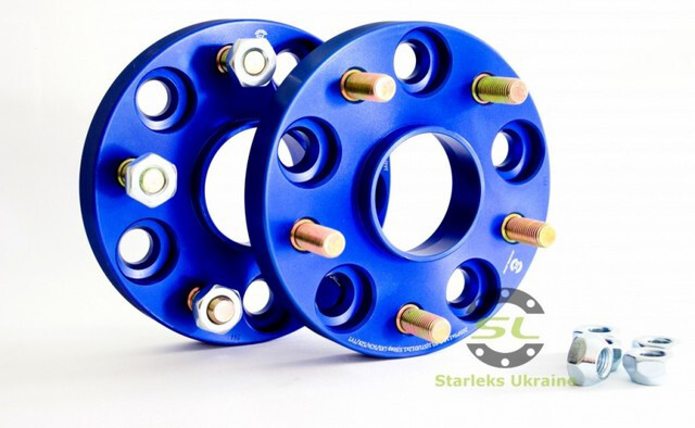 Автомобільне розширювальне кільце (Spacer) Starleks Н = 20 мм PCD5*114.3 DIA60.1 Футорка 12x1.5 Синій