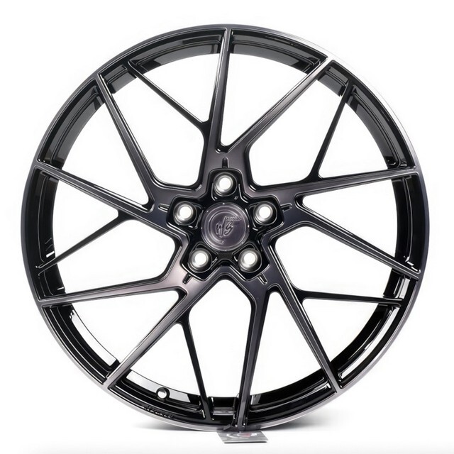 Литі диски WS Forged WS-35M R20 W8.5 PCD5x114.3 ET50 DIA67.1 (gloss black dark machined face)-зображення-1