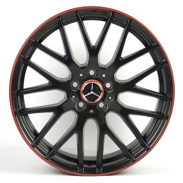 Литі диски Replica Mercedes (MR05) R19 W8 PCD5x112 ET48 DIA66.6 (MBLR)-зображення-1